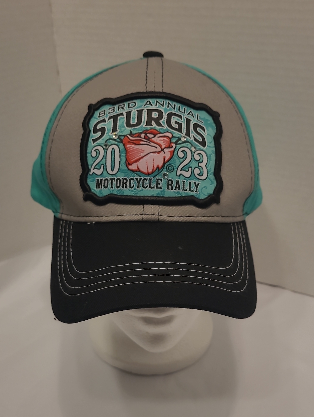 82nd Annual Sturgis 2022 Motorcycle Rally Strapback Hat Multi OS Adjustable